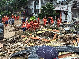 Landslide in central China's Hunan Province