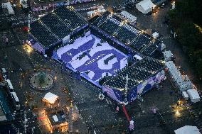 (PARIS2024)FRANCE-PARIS-OLY-OPENING CEREMONY-AERIAL VIEW