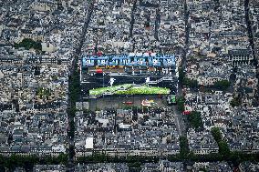 (PARIS2024)FRANCE-PARIS-OLY-OPENING CEREMONY-AERIAL VIEW