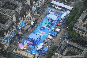 (PARIS2024)FRANCE-PARIS-OLY-OPENING CEREMONY-AERIAL VIEW