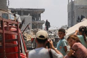 New Israeli Order In Gaza's Khan Younis Displaces Palestinians Again