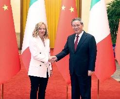 CHINA-BEIJING-LI QIANG-ITALY-PM-TALKS (CN)