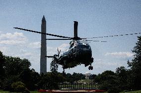 President Biden Returns to White House - Washington