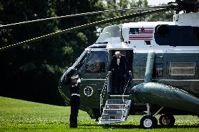 President Biden Returns to White House - Washington