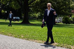 President Biden Returns to White House - Washington