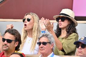 Paris 2024 - Tennis - Nadal's Wife Maria Francisca Perello In The Stands