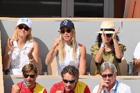 Paris 2024 - Tennis - Nadal's Wife Maria Francisca Perello In The Stands