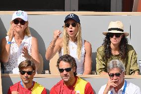 Paris 2024 - Tennis - Nadal's Wife Maria Francisca Perello In The Stands