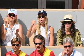 Paris 2024 - Tennis - Nadal's Wife Maria Francisca Perello In The Stands