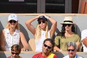 Paris 2024 - Tennis - Nadal's Wife Maria Francisca Perello In The Stands