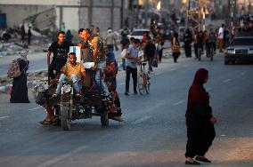 Israeli Evacuation Orders In The Central Gaza Strip