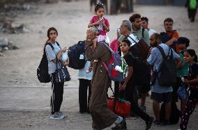 Israeli Evacuation Orders In The Central Gaza Strip