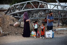 Israeli Evacuation Orders In The Central Gaza Strip