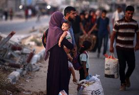 Israeli Evacuation Orders In The Central Gaza Strip