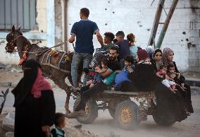 Israeli Evacuation Orders In The Central Gaza Strip