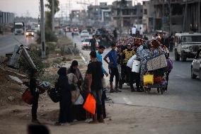 Israeli Evacuation Orders In The Central Gaza Strip