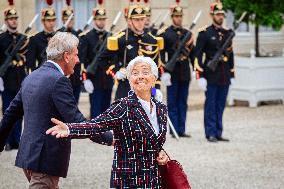 Reception Of Heads Of State To Mark The Opening Of The Paris 2024 Olympics At The Elysée Palace, In Paris