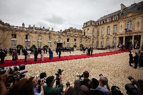 Reception Of Heads Of State To Mark The Opening Of The Paris 2024 Olympics At The Elysée Palace, In Paris