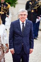 Reception Of Heads Of State To Mark The Opening Of The Paris 2024 Olympics At The Elysée Palace, In Paris