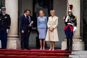 Reception Of Heads Of State To Mark The Opening Of The Paris 2024 Olympics At The Elysée Palace, In Paris