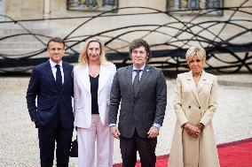 Reception Of Heads Of State To Mark The Opening Of The Paris 2024 Olympics At The Elysée Palace, In Paris