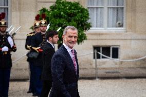 Reception Of Heads Of State To Mark The Opening Of The Paris 2024 Olympics At The Elysée Palace, In Paris