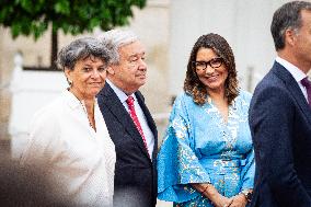 Reception Of Heads Of State To Mark The Opening Of The Paris 2024 Olympics At The Elysée Palace, In Paris