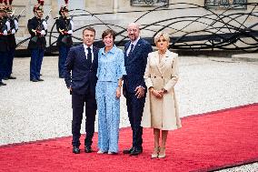 Reception Of Heads Of State To Mark The Opening Of The Paris 2024 Olympics At The Elysée Palace, In Paris