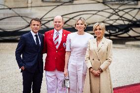 Reception Of Heads Of State To Mark The Opening Of The Paris 2024 Olympics At The Elysée Palace, In Paris