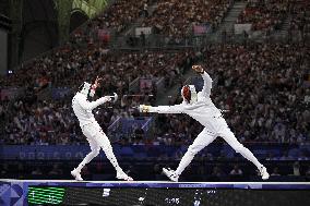 Paris 2024 - Fencing - Yannick Borel Wins Semi-Final V Mohammed Elsayed