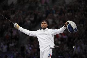 Paris 2024 - Fencing - Yannick Borel Wins Semi-Final V Mohammed Elsayed