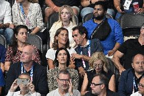 Paris 2024 - Carrefour CEO Alexandre Bompard With Daughter