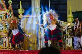 Sri Lankan Traditional Dancers Perform On The Stage