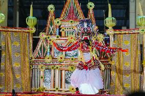 Sri Lankan Traditional Dancers Perform On The Stage