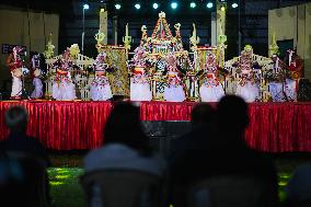 Sri Lankan Traditional Dancers Perform On The Stage