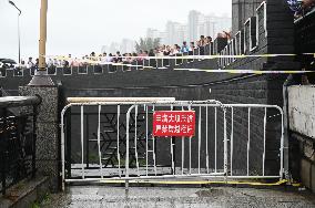 Pier Sculpture Flooded in Jilin