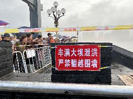 Pier Sculpture Flooded in Jilin