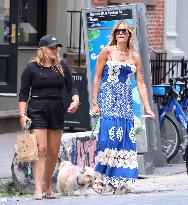 Kelly Bensimon Out With Daughters - NYC