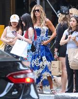 Kelly Bensimon Out With Daughters - NYC