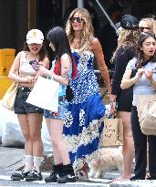 Kelly Bensimon Out With Daughters - NYC