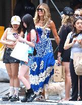 Kelly Bensimon Out With Daughters - NYC