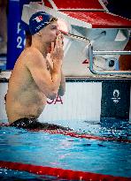 Paris 2024 - 400m Medley - Leon Marchand Wins Gold And Beats Olympic Record