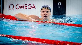 Paris 2024 - 400m Medley - Leon Marchand Wins Gold And Beats Olympic Record