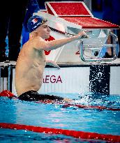 Paris 2024 - 400m Medley - Leon Marchand Wins Gold And Beats Olympic Record