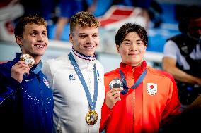 Paris 2024 - 400m Medley - Leon Marchand Wins Gold And Beats Olympic Record