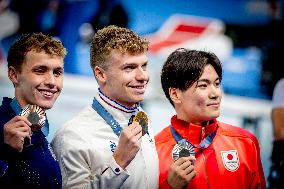 Paris 2024 - 400m Medley - Leon Marchand Wins Gold And Beats Olympic Record