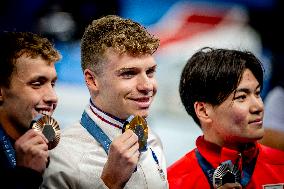 Paris 2024 - 400m Medley - Leon Marchand Wins Gold And Beats Olympic Record