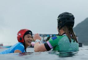 Paris 2024 - Women's Round 1 Heat Of Surfing