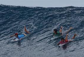 Paris 2024 - Women's Round 1 Heat Of Surfing