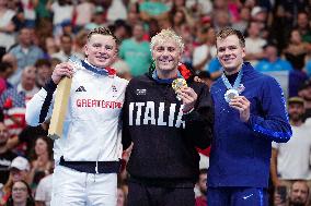 Paris 2024 - Men's 100m Breaststroke - Nicolo Martinenghi Wins Gold